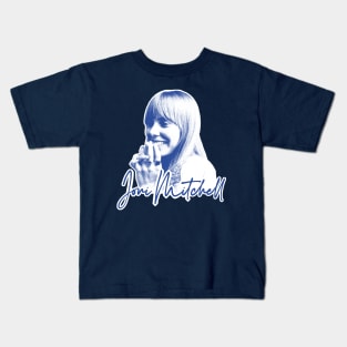 Joni Mitchell /\/ Retro 1970s Style Fan Art Design Kids T-Shirt